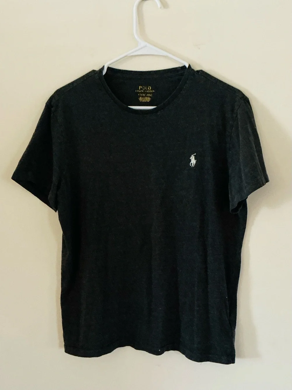 Polo by Ralph Lauren Men’s Black Crew Neck T-Shirt Short Sleeves Size Small